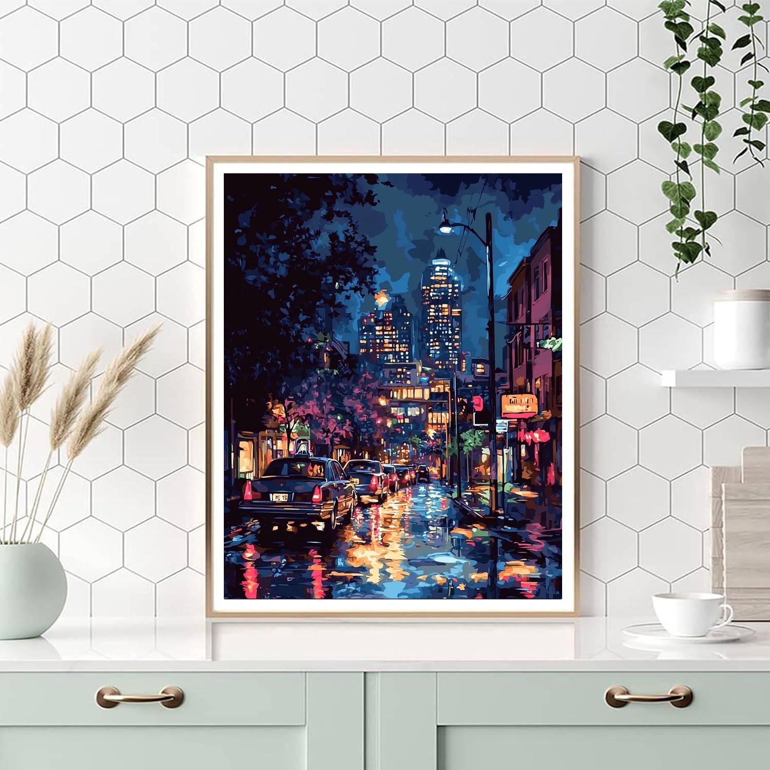 Edward Hopper Inspired Metropolitan Noir  Paint By Numbers Kits