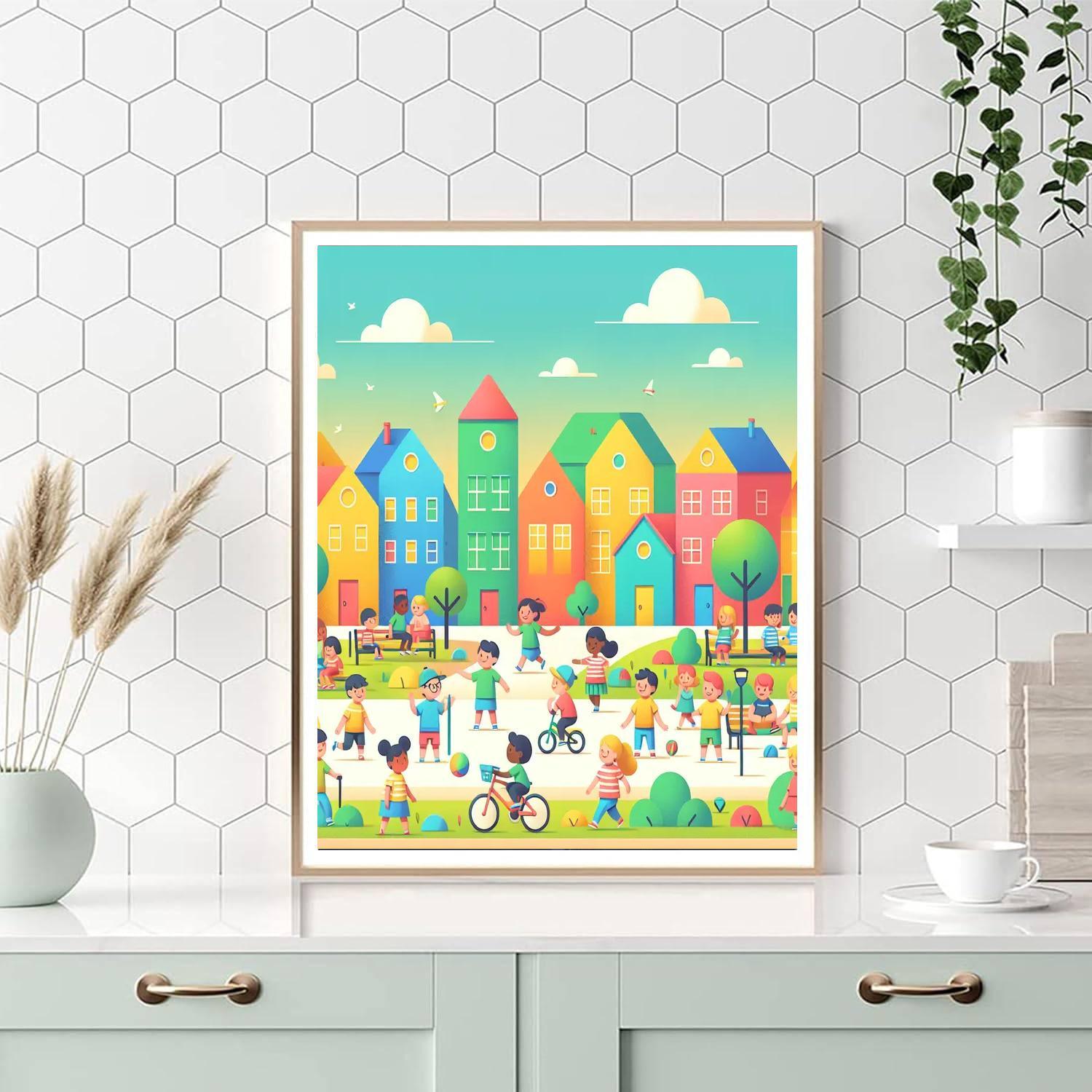 Friendly Neighborhood Painting Number Kit