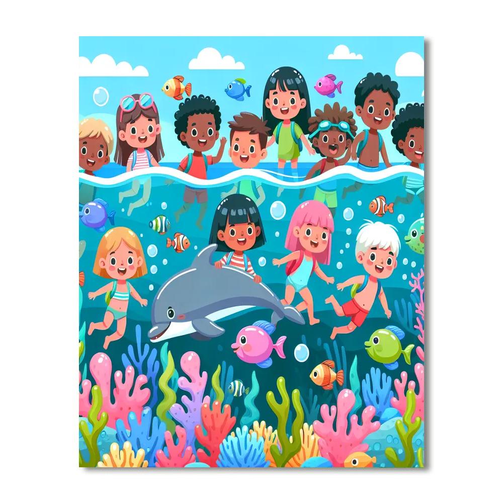 Adventurous Undersea Quest Number Painting