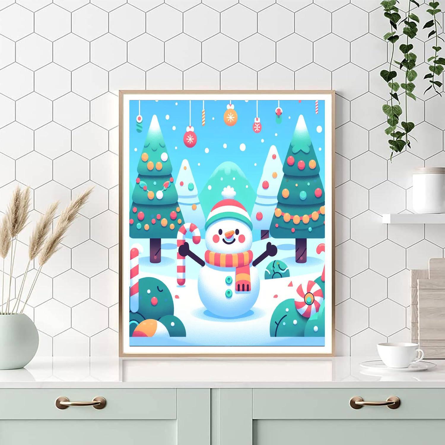Merry Holiday Scenes Paint By Numbers Kits