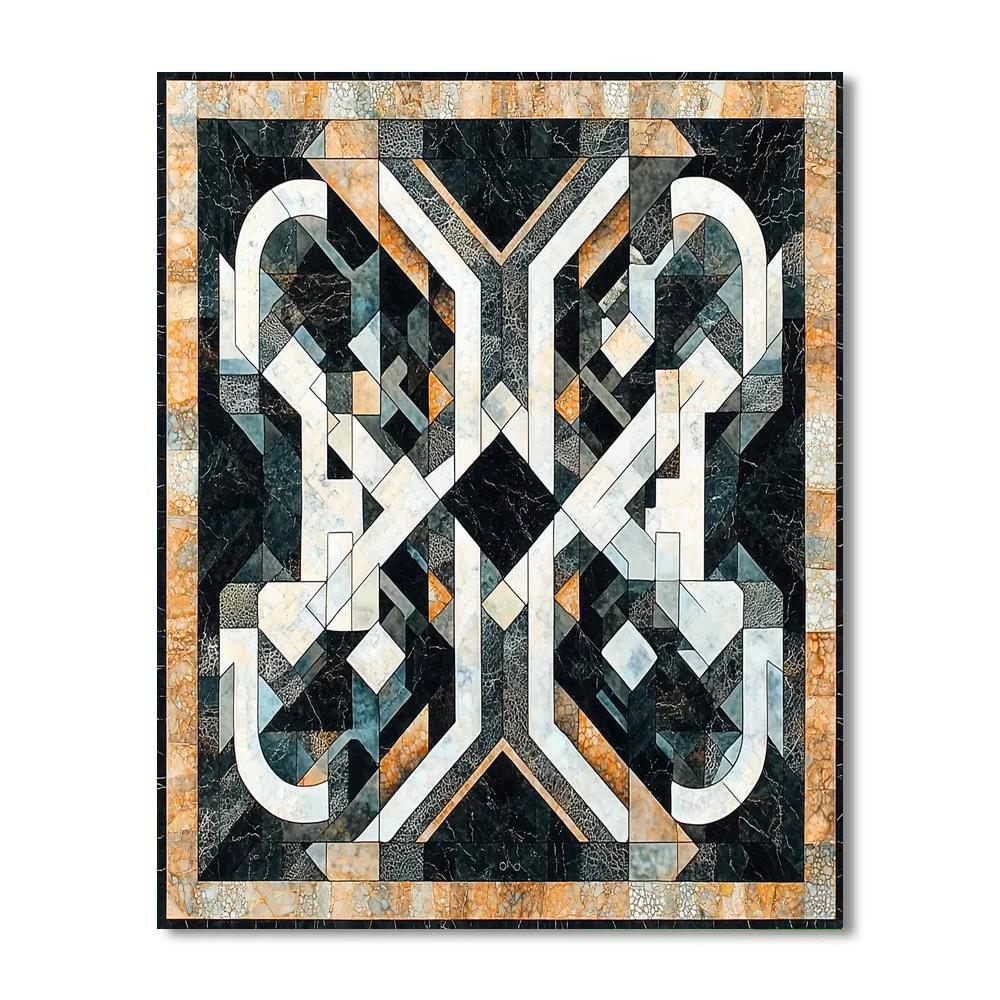 M.C. Escher Inspired Mind Maze  Number Painting