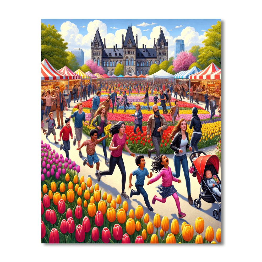 Tulip Festival - Canada Paint By Color
