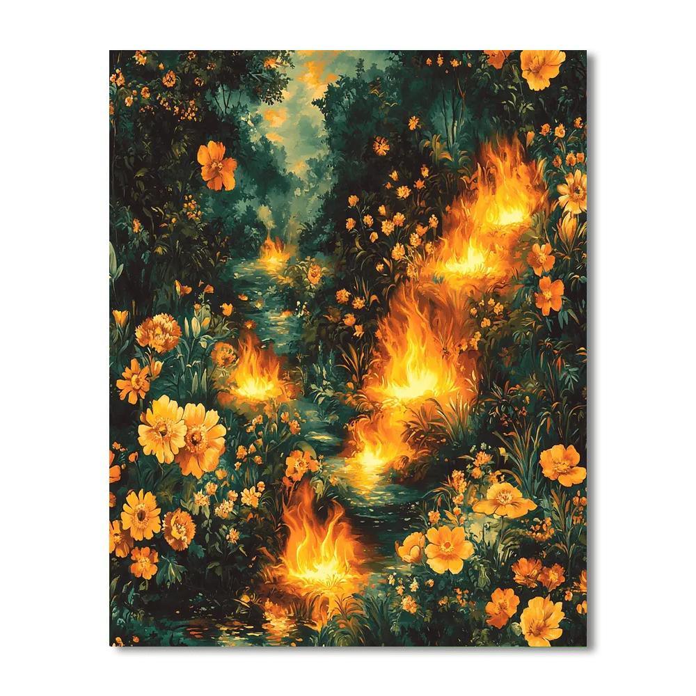 Frida Kahlo Inspired Embers Of Healing  Paint By Number