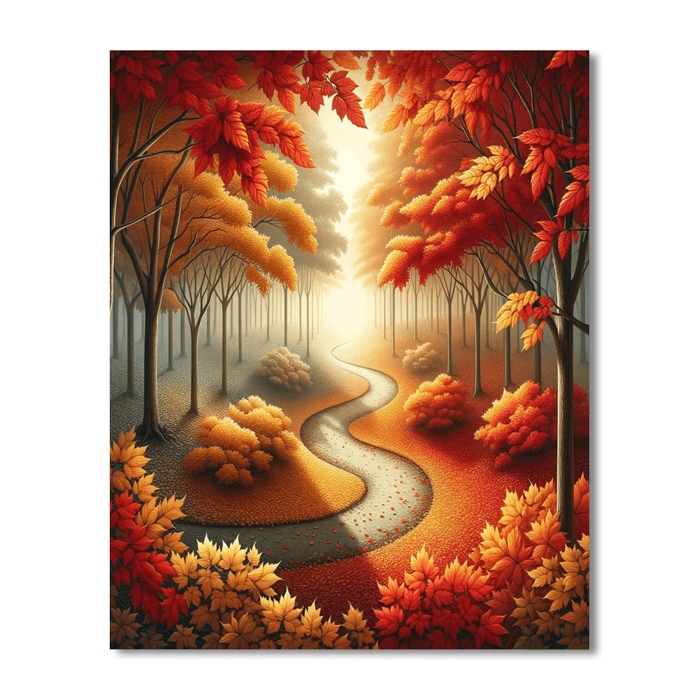 Crisp Autumn Walk DIY Paint By Numbers