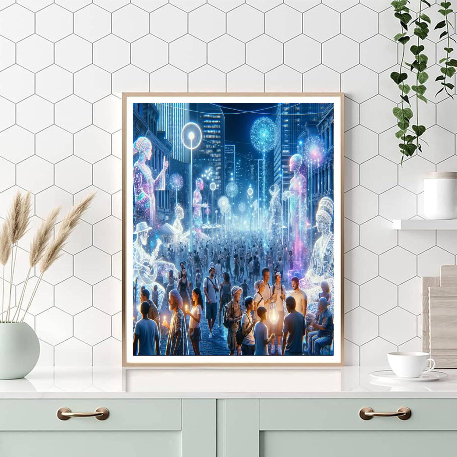 White Night Festival Numbered Painting Kits