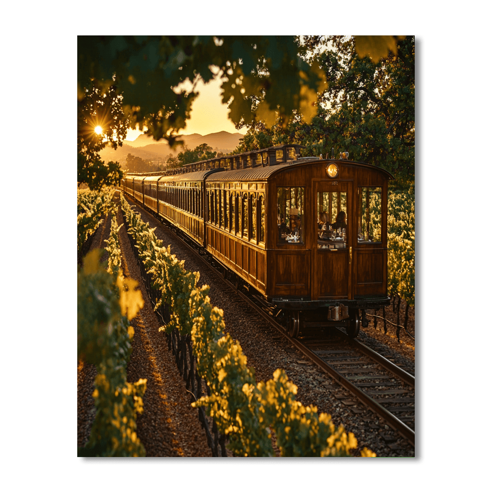 Napa Valley Wine Train - Usa Number Painting