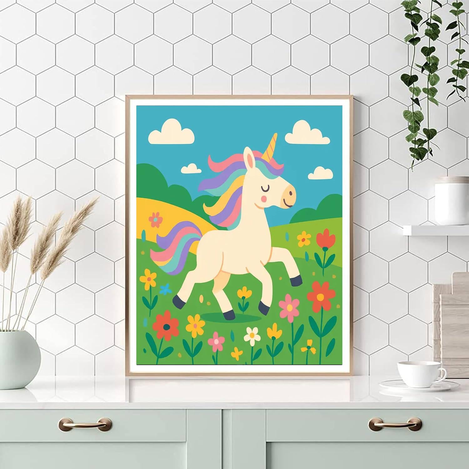 Gallant Unicorn Paint By Color