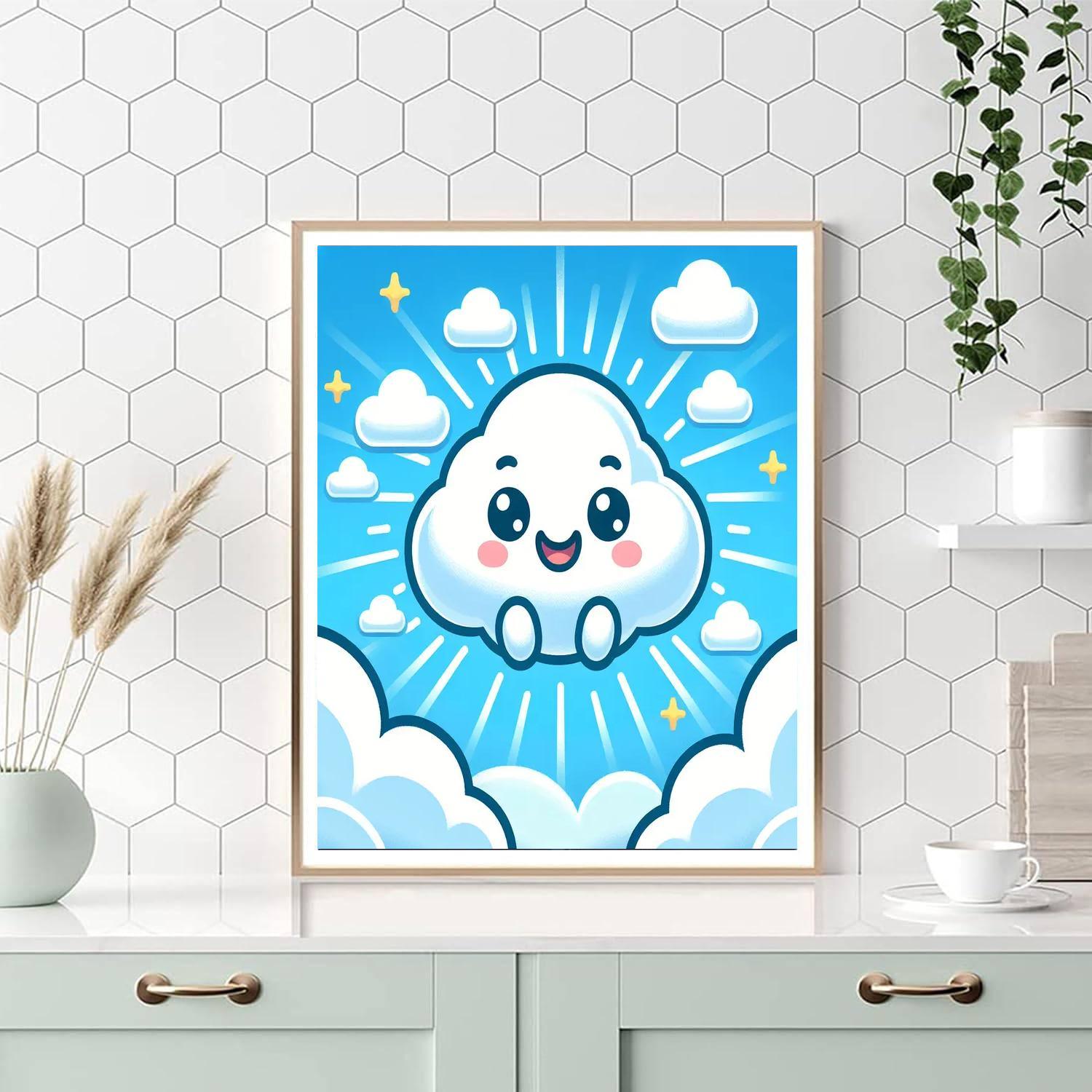 Sunny Cloud Bouncer Paint By Number