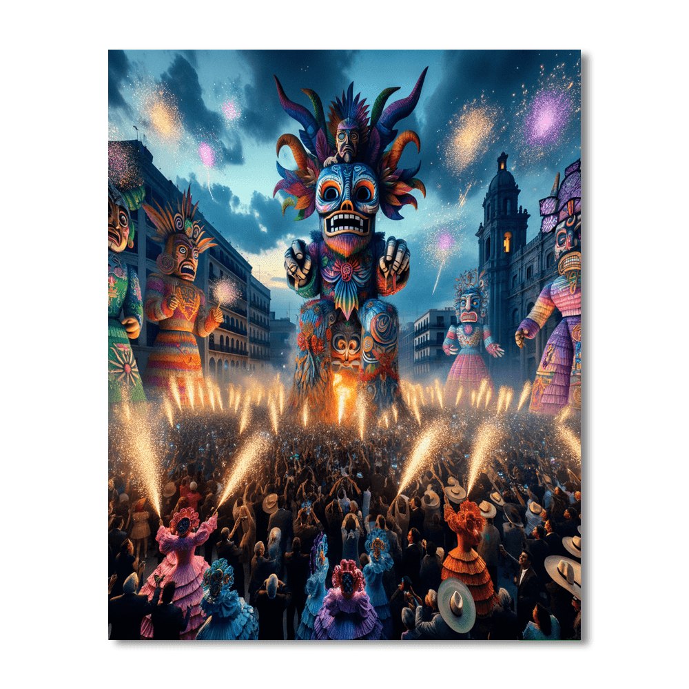 Fallas Festival - Valencia Paint By Color