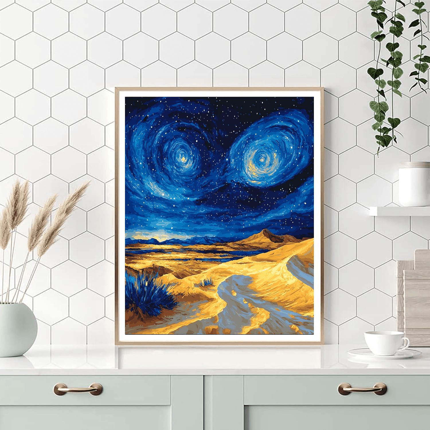 Vincent Van Gogh Inspired Starry Desert Night  Paint By Numbers Kits
