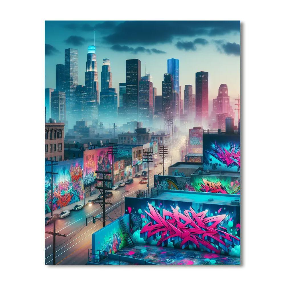 Urban Graffiti Wonderland Numbered Painting Kits