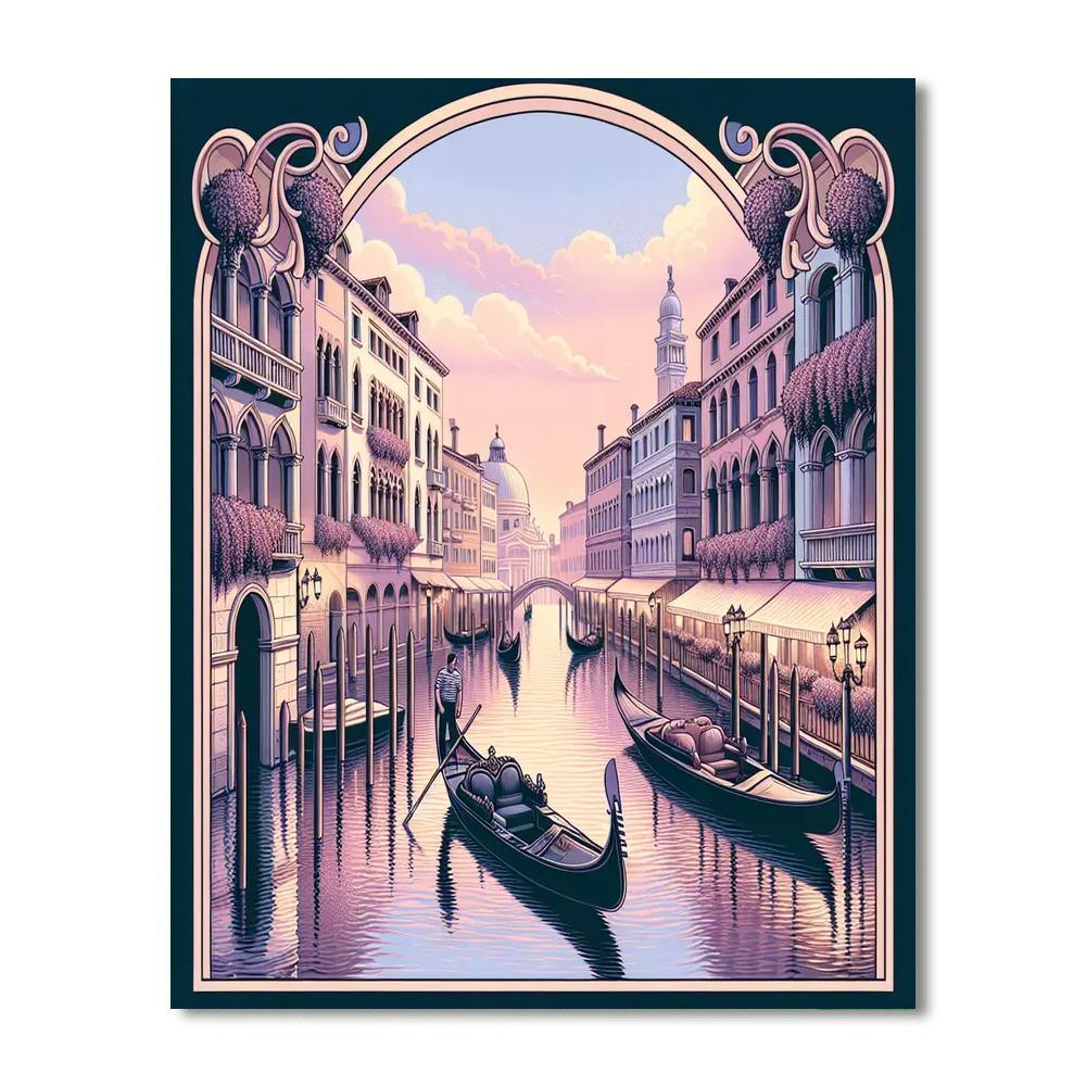 Romantic Canal Views Numbered Painting Kits
