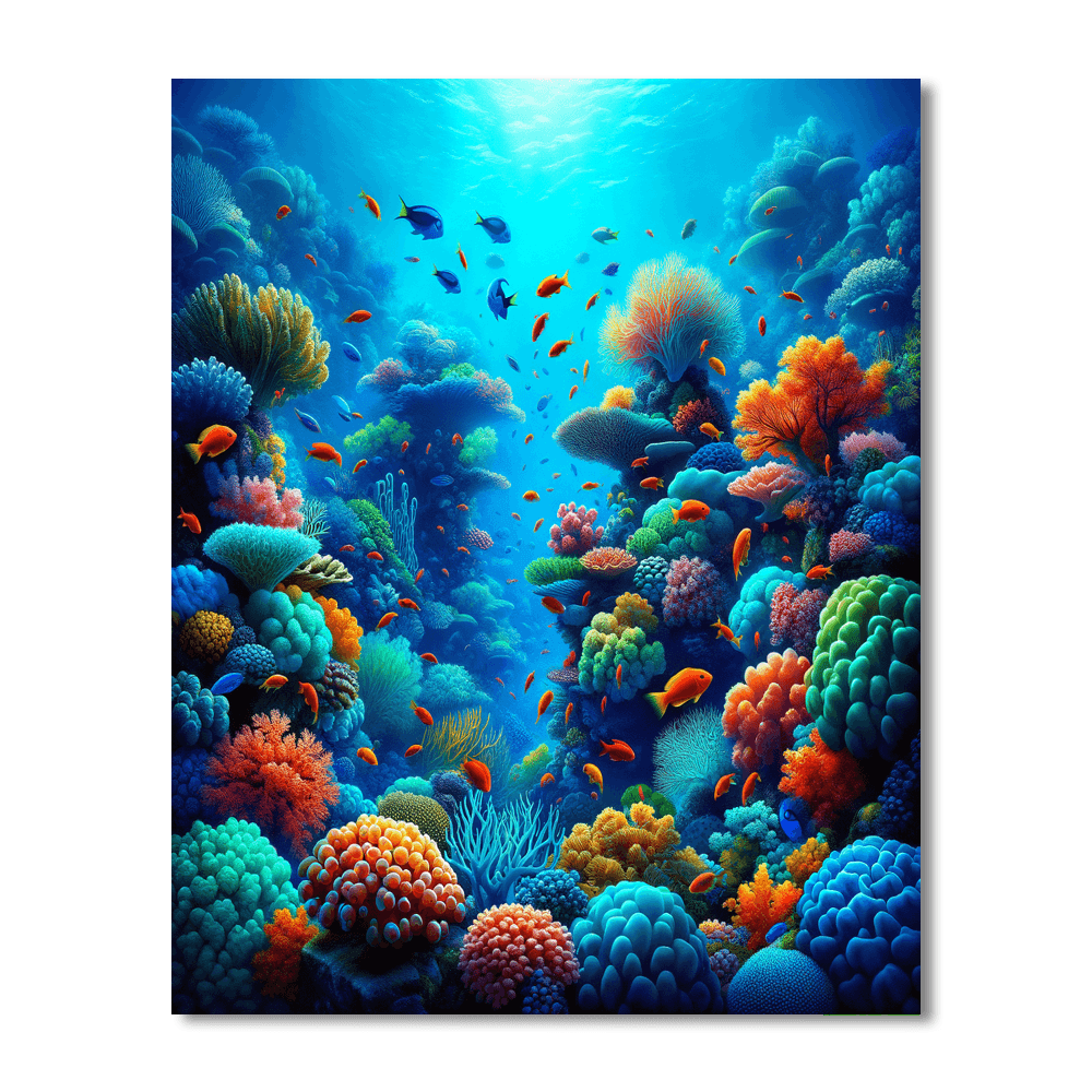 Tropical Coral Reef Paint By Number