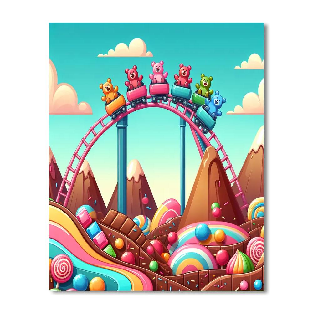 Candy Coaster Painting Number Kit