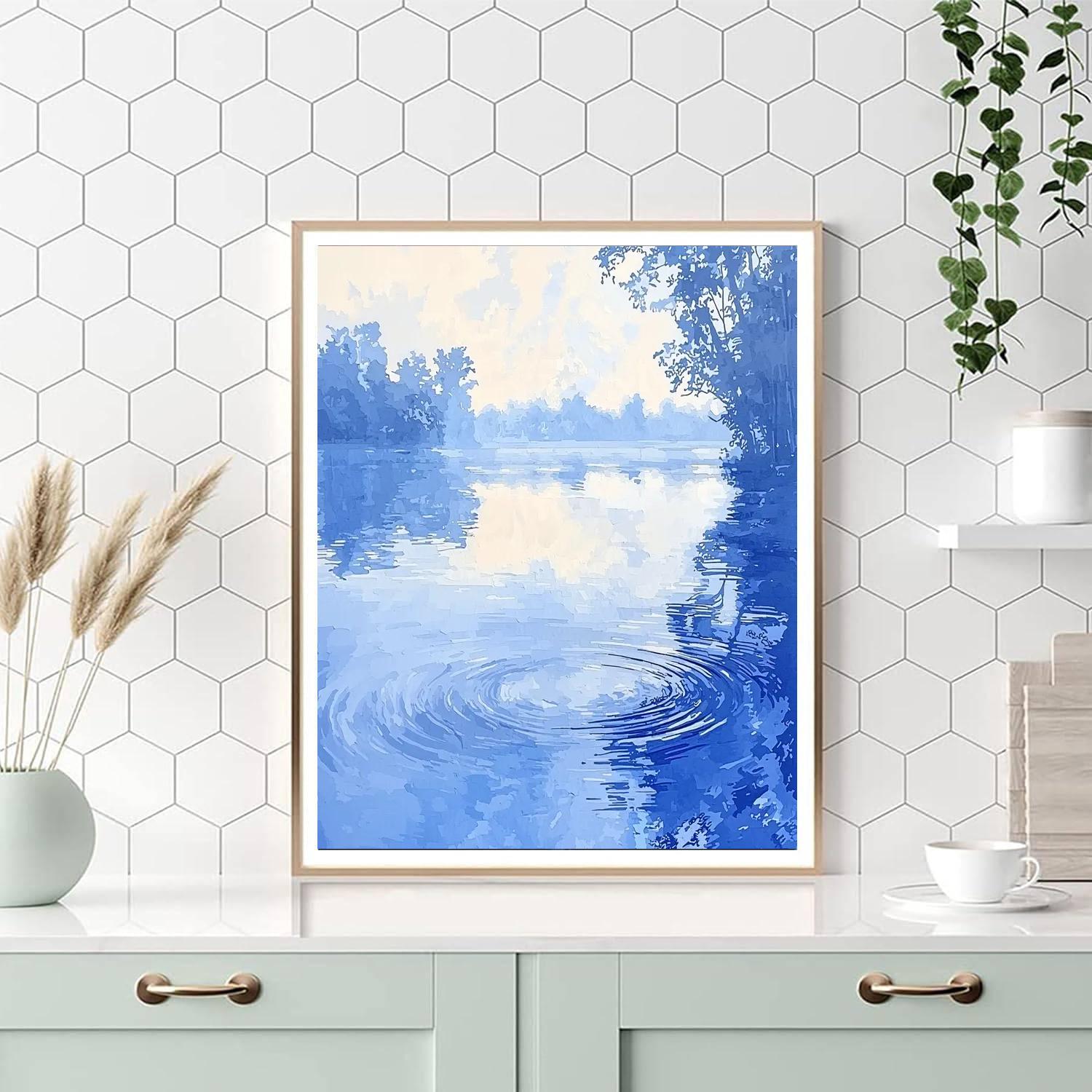 Edgar Degas Inspired Ripples Of Reflection  Paint By Number