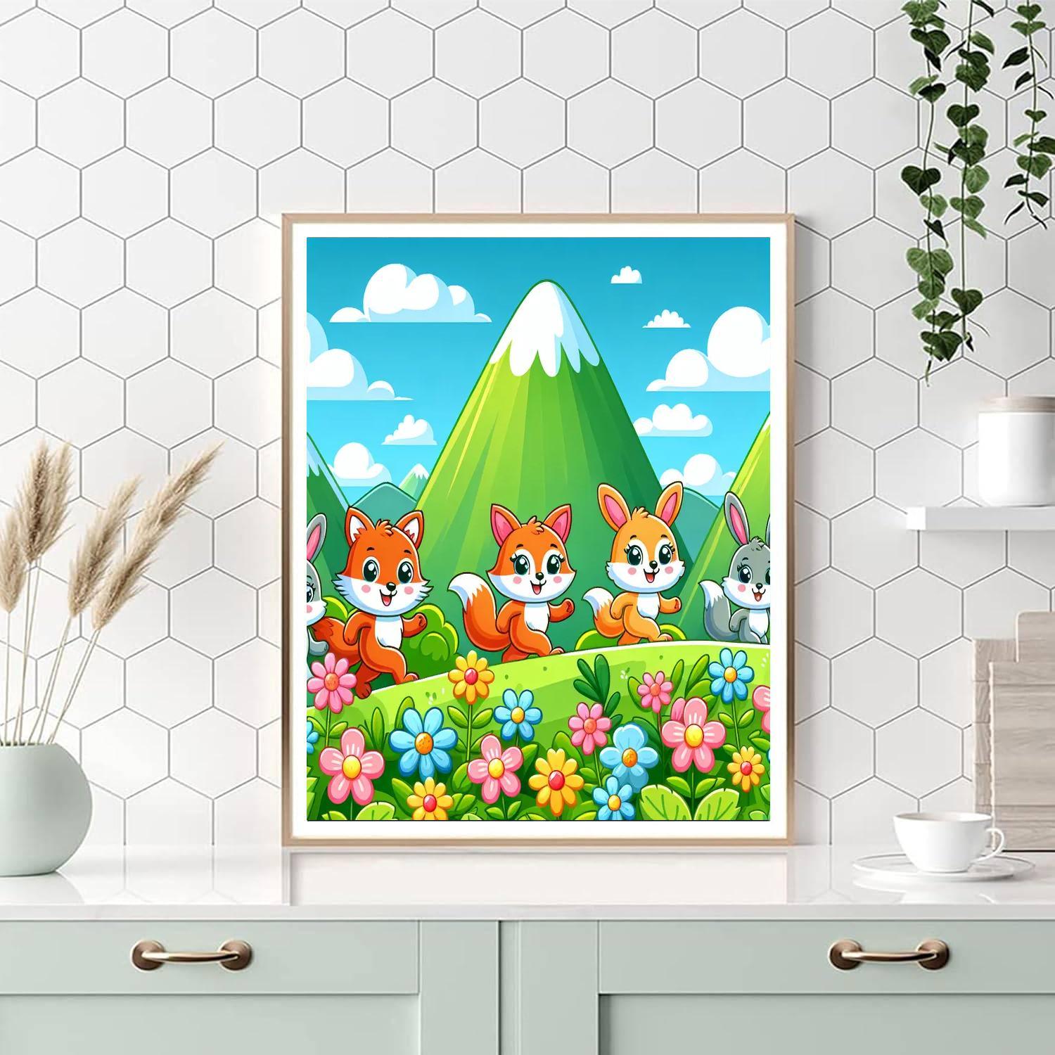 Magical Mountain Adventure Paint By Numbers