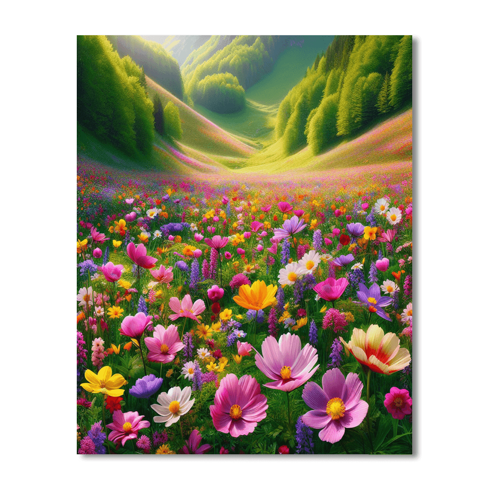 Spring Meadow Symphony Number Painting