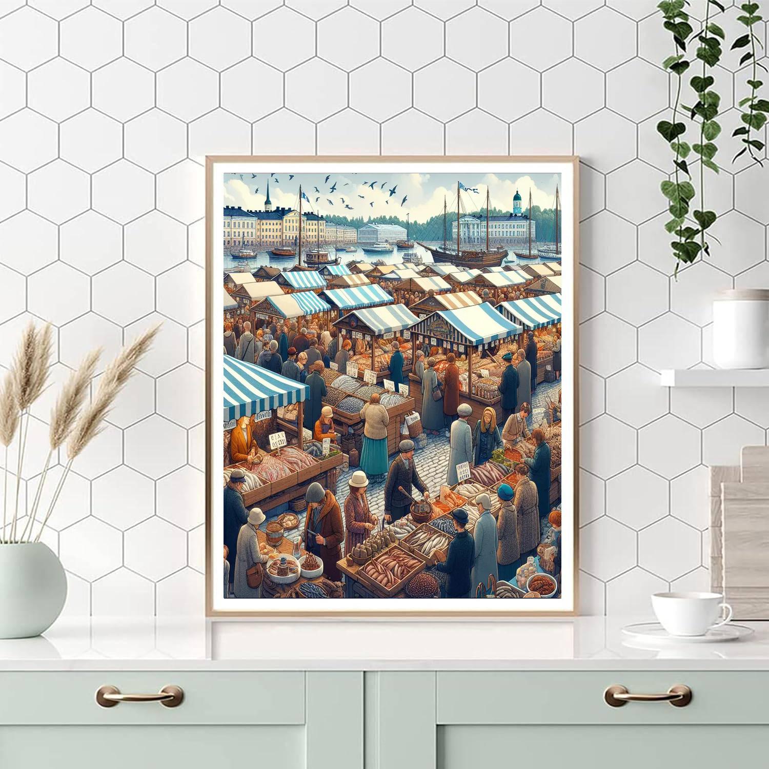 Helsinki Baltic Herring Fair - Helsinki Painting Number Kit