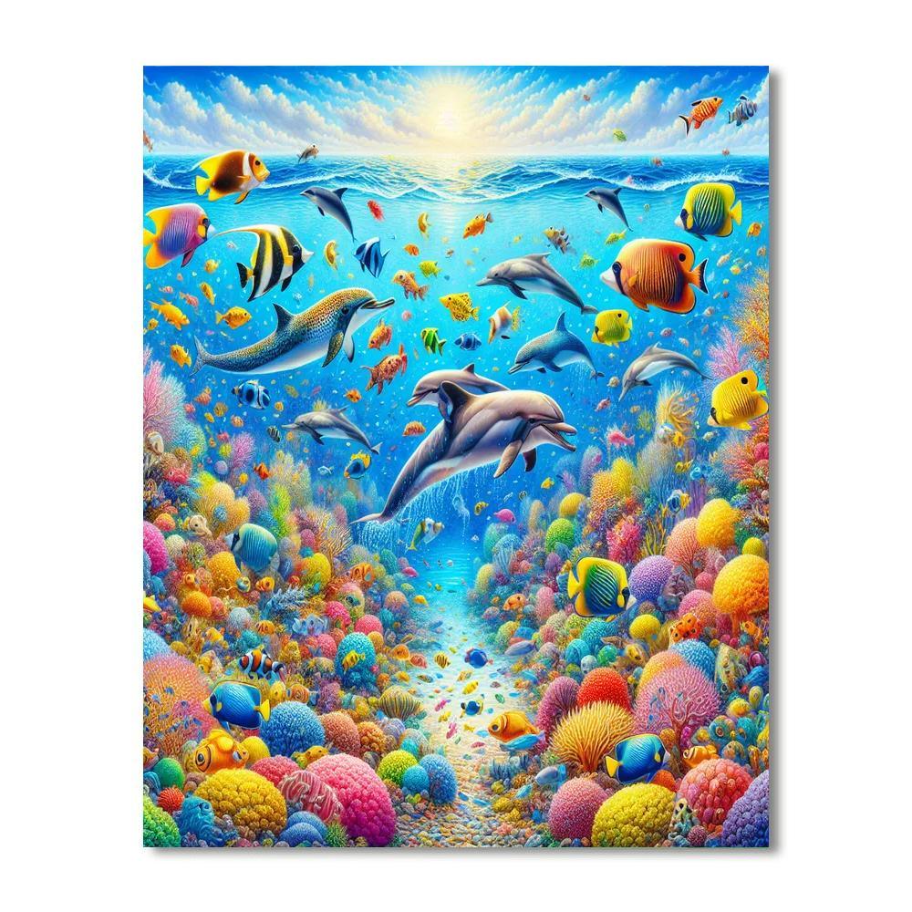 Magical Underwater Fantasy Numbered Painting Kits