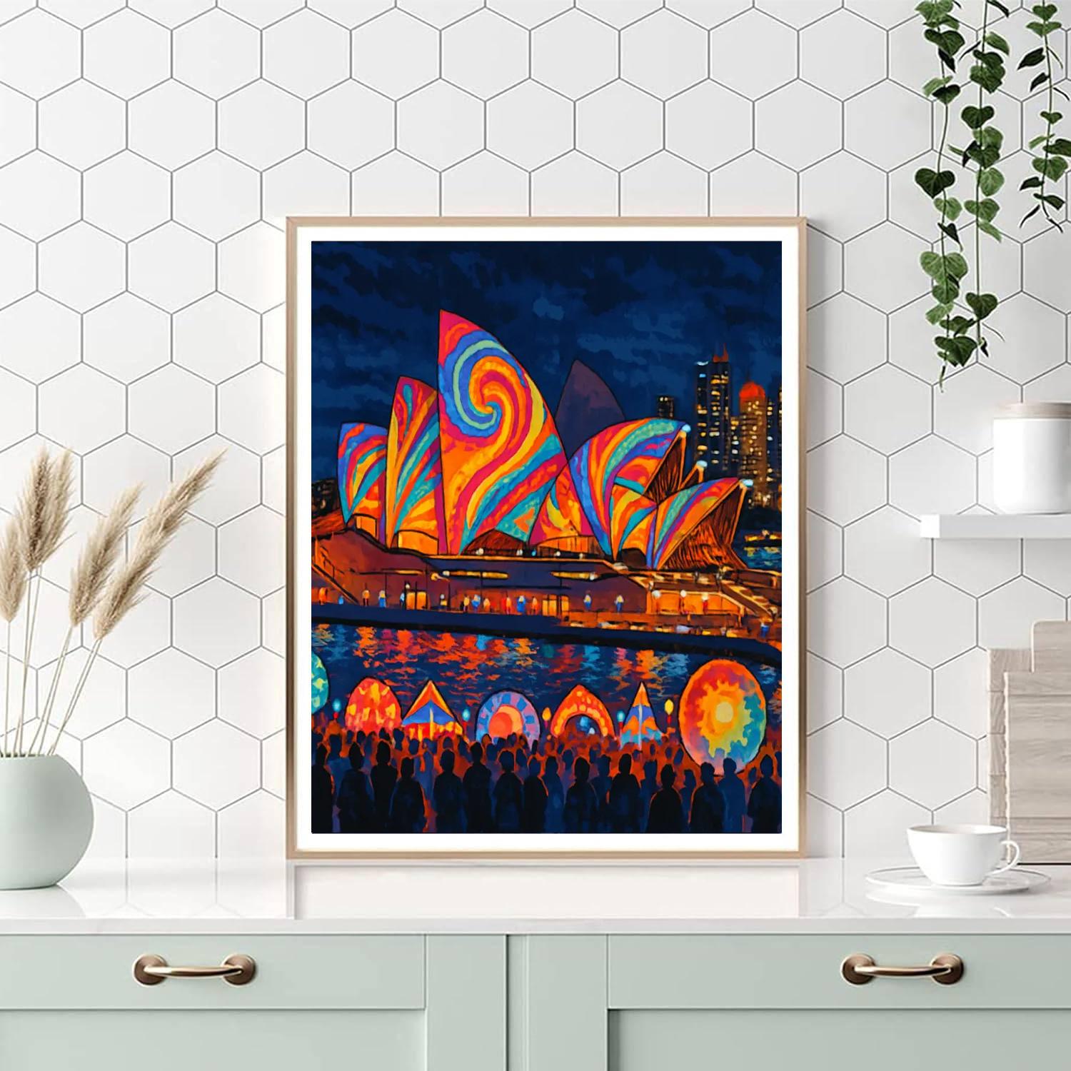 Sydney Vivid Light Festival - Australia Paint By Numbers Art