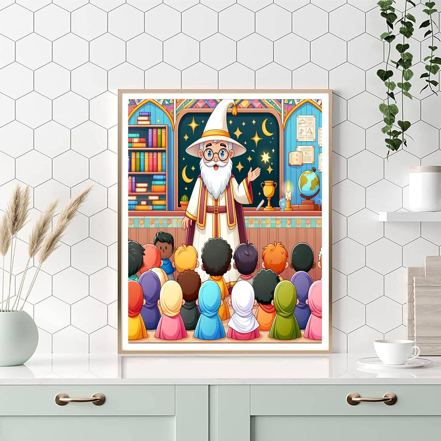 Charming Wizard School Paint By Numbers