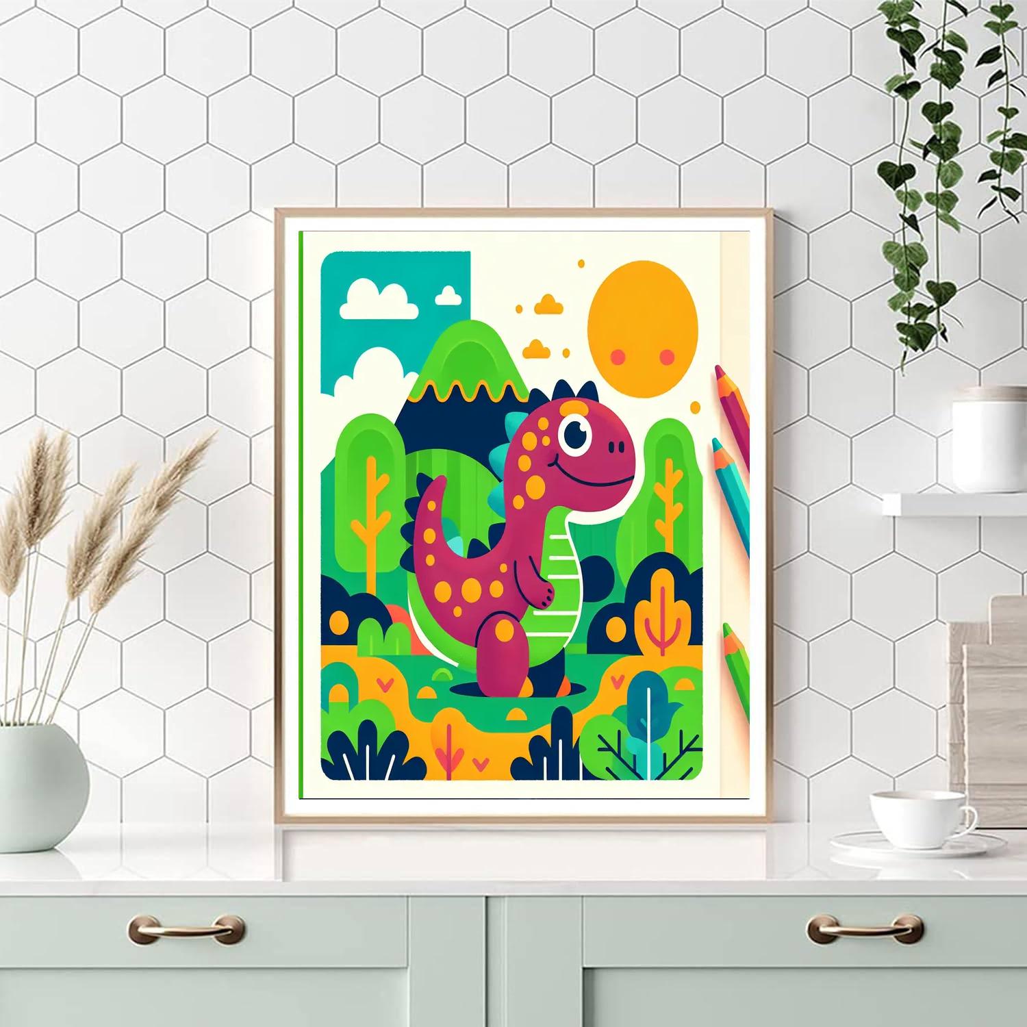 Gigglesaurus Adventure Painting By Numbers Kit