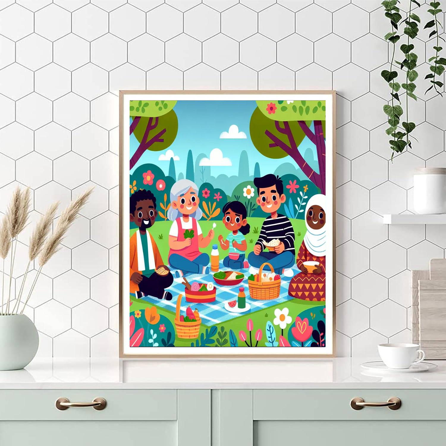 Cheery Garden Picnic Paint By Numbers Kits