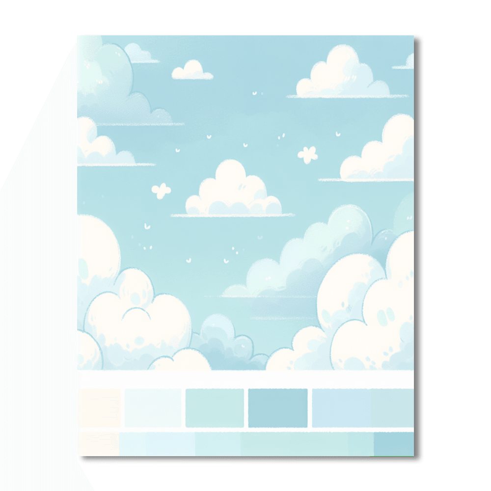 Dreamy Cloud Paradise Paint By Numbers Art