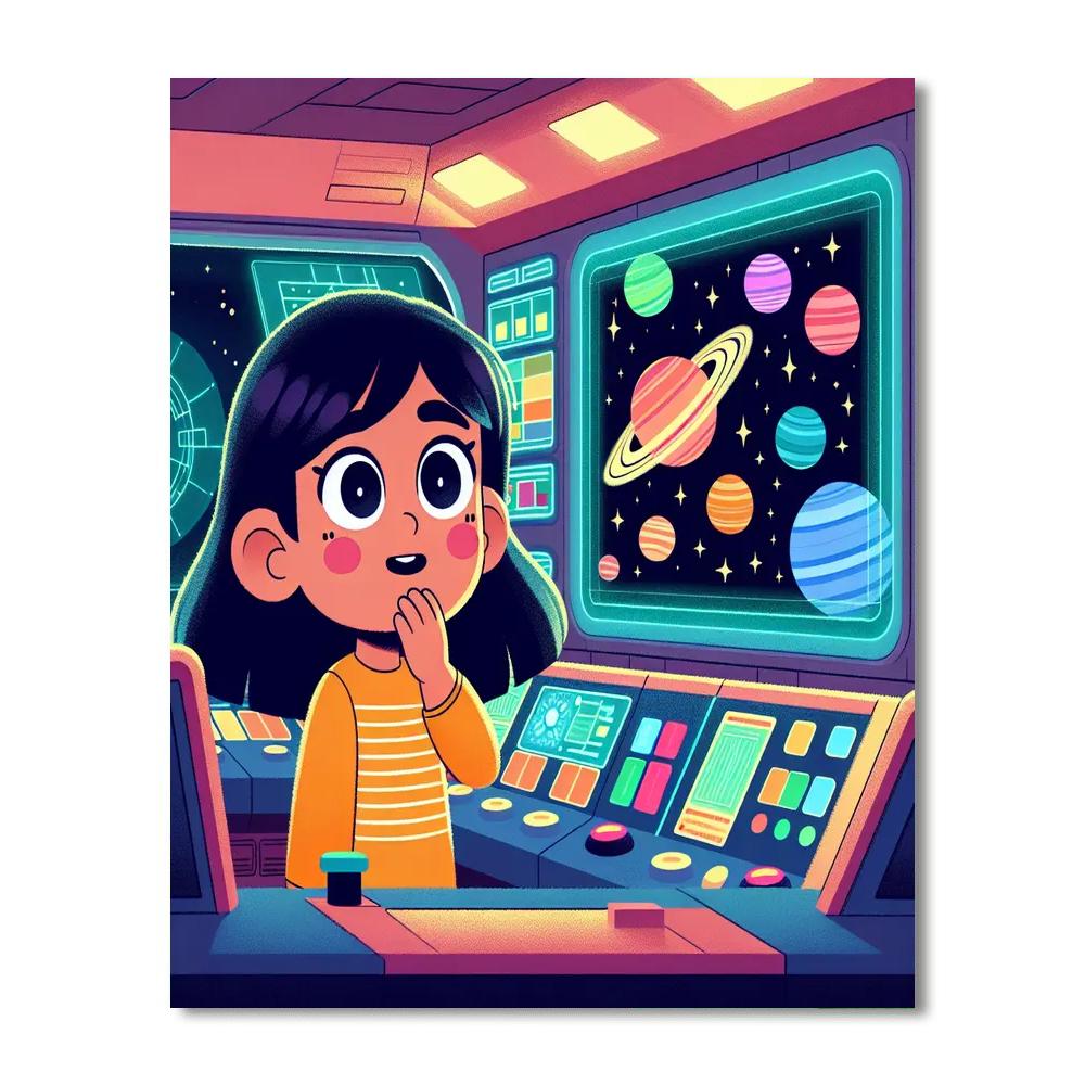 Galactic Mission Control Paint By Numbers Kits