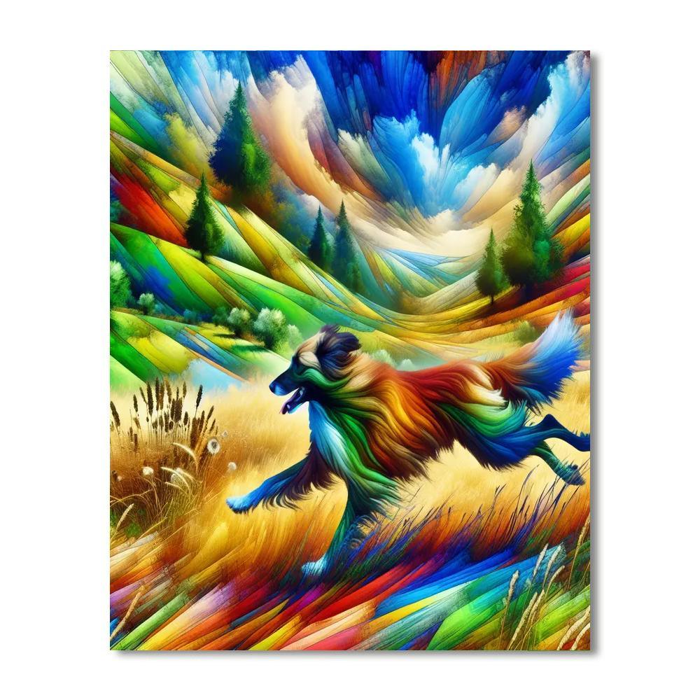 Dog's Day Out Adventure Painting Number Kit
