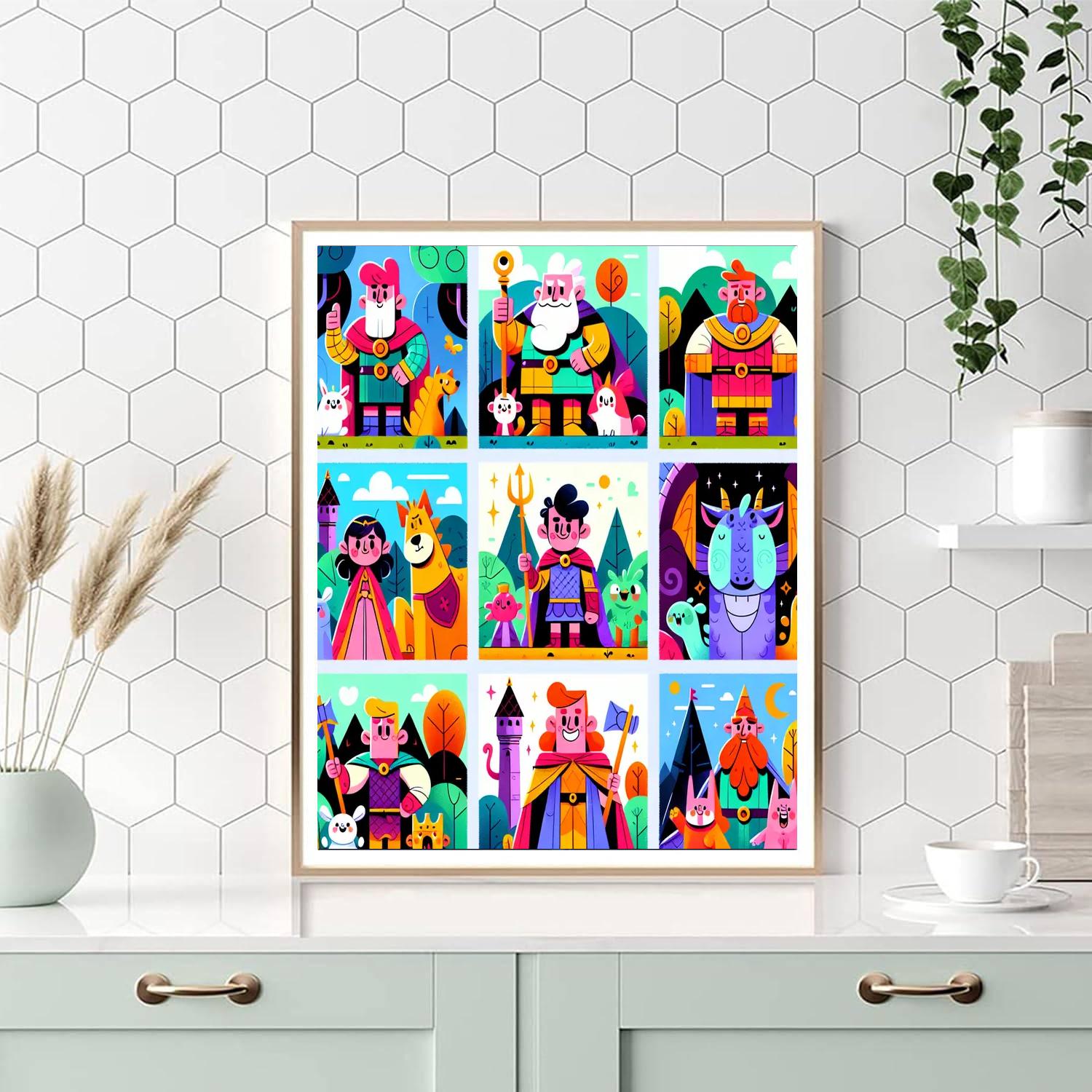 Storybook Heroes Paint By Numbers