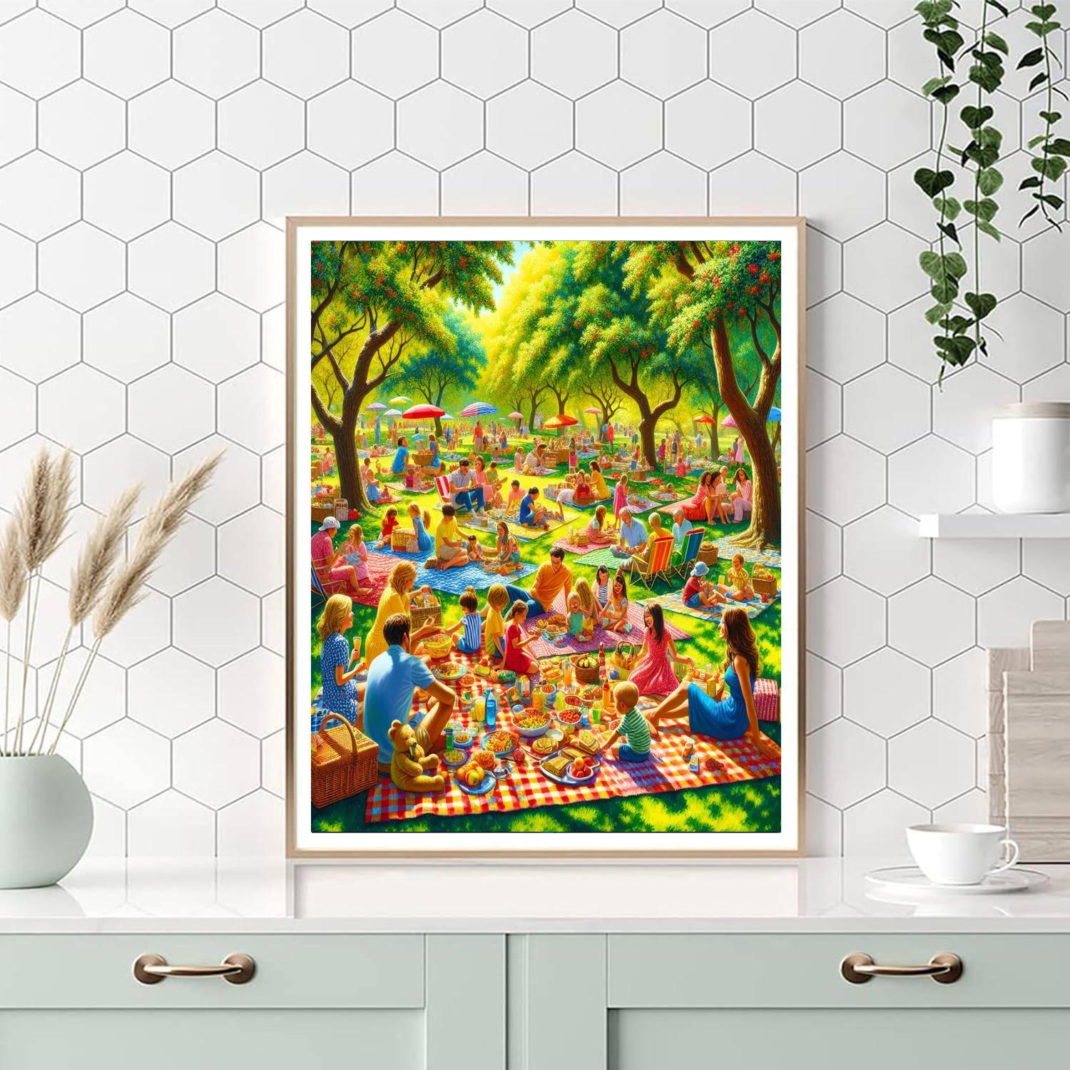 Breezy Summer Picnic Numbered Painting Kits