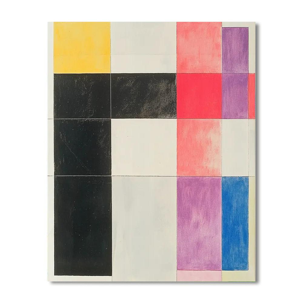 Kazimir Malevich Inspired Primal Harmony  Paint By Color