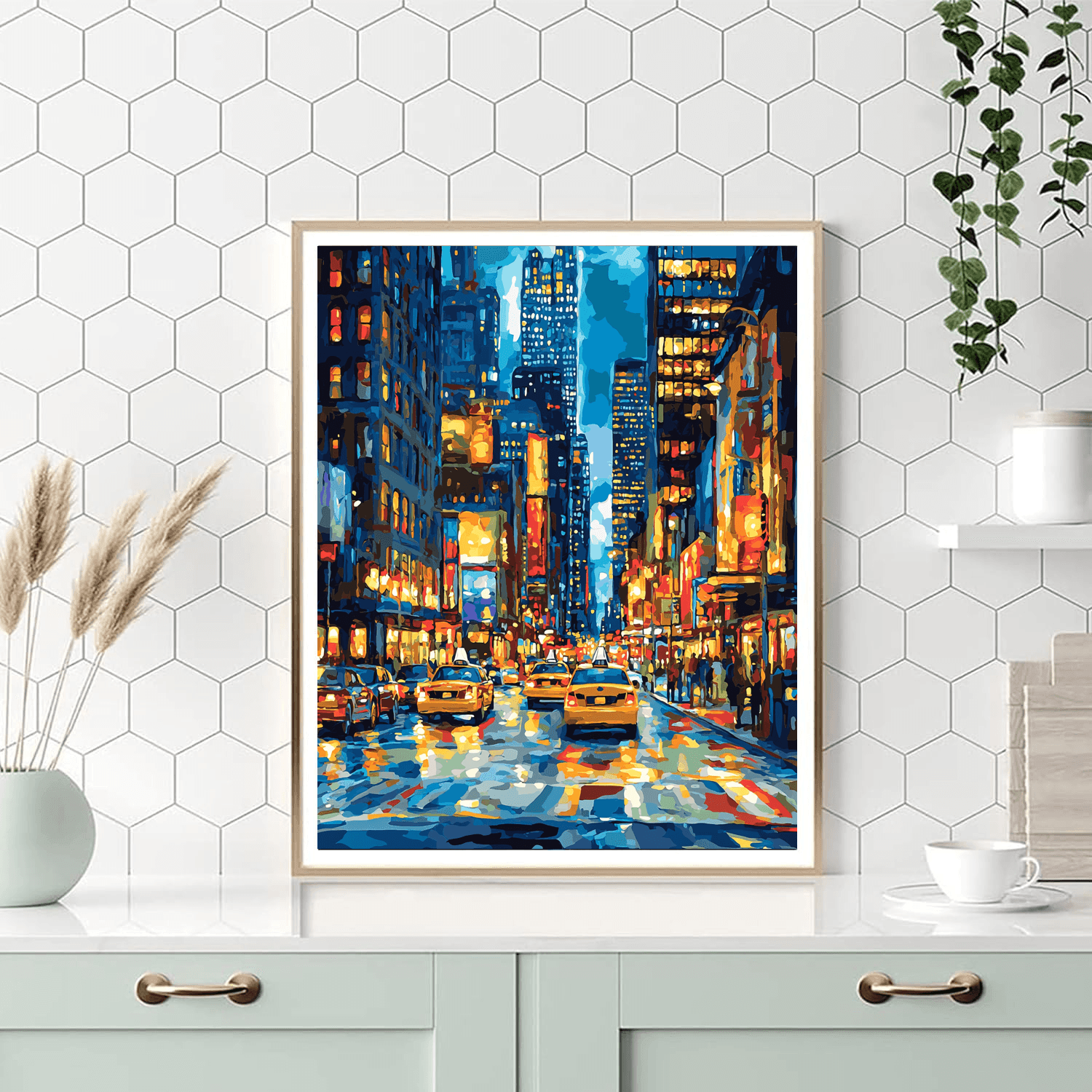 Edward Hopper Inspired Nighttime In The City  Numbered Painting Kits