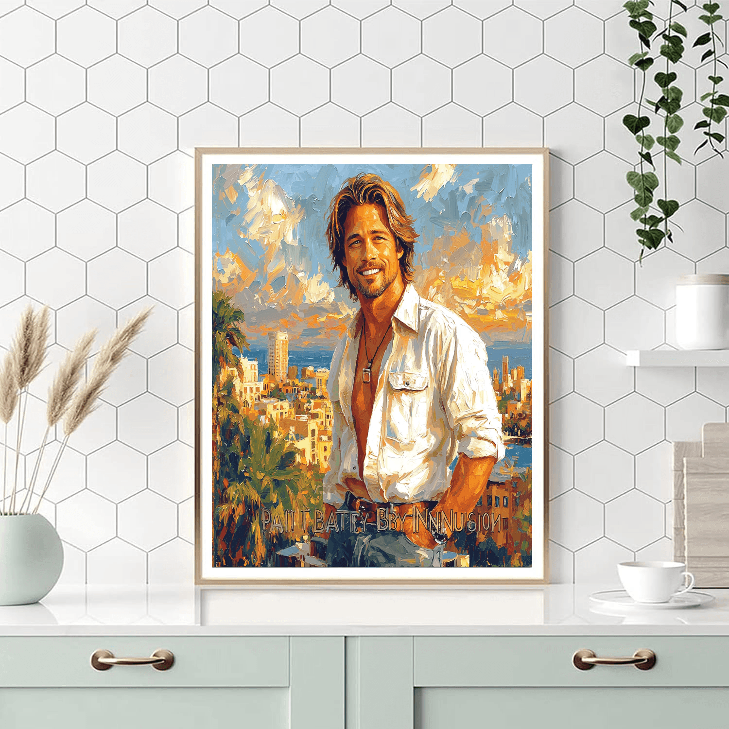 Brad Pitt: The Timeless Heartthrob's Journey Numbered Painting Kits