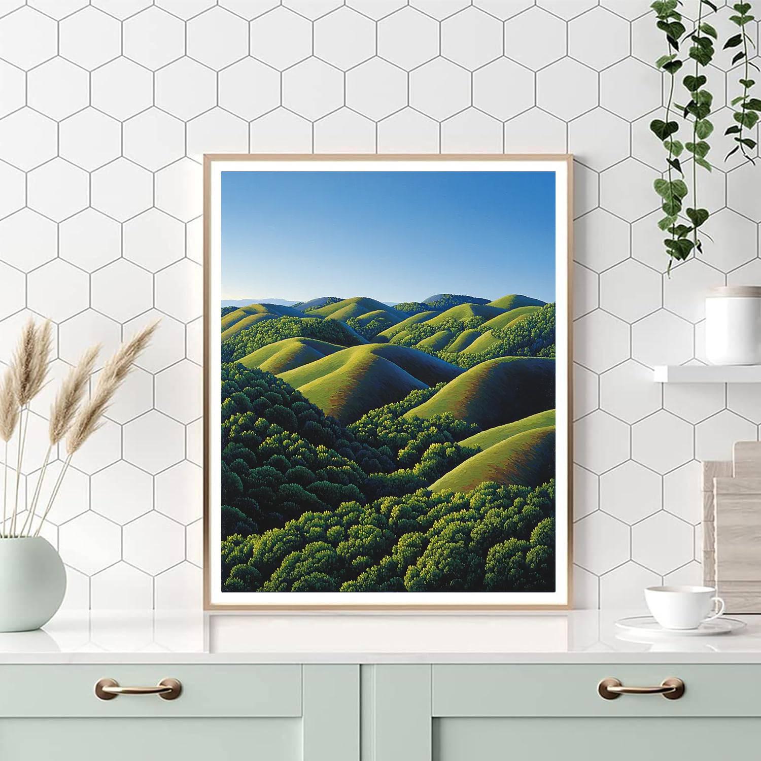 Chocolate Hills - Bohol DIY Paint By Numbers