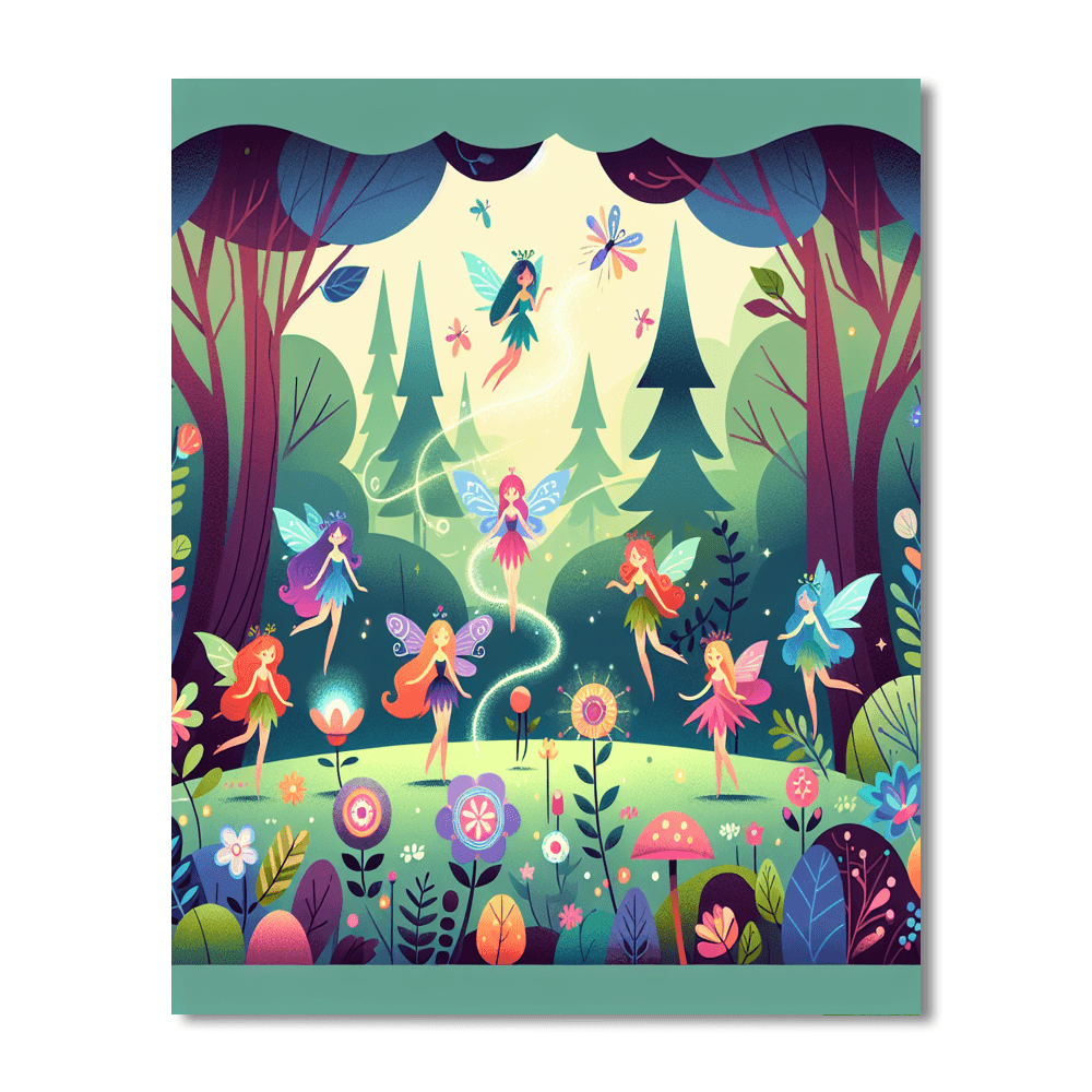 Magical Fairy Woodland Paint By Number