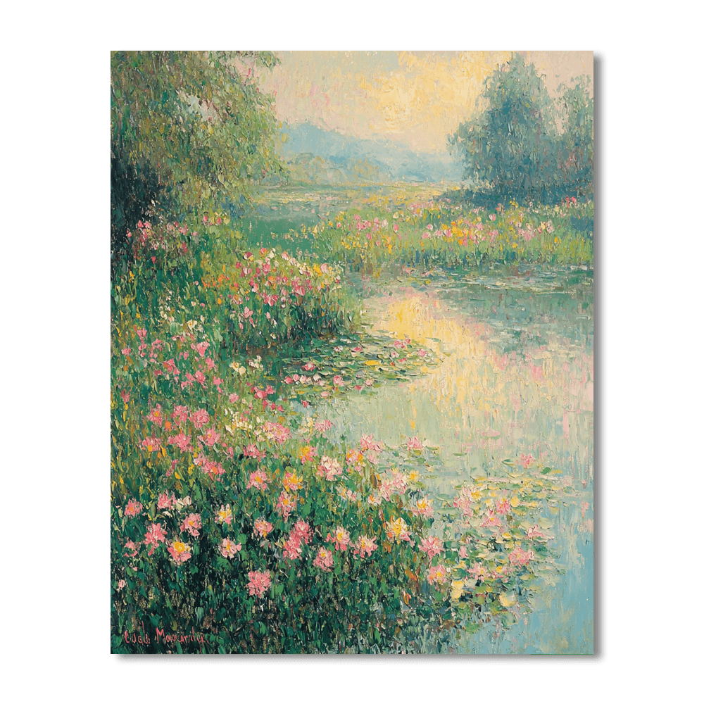 Claude Monet Inspired Nature's Whisper  Painting By Numbers Kit
