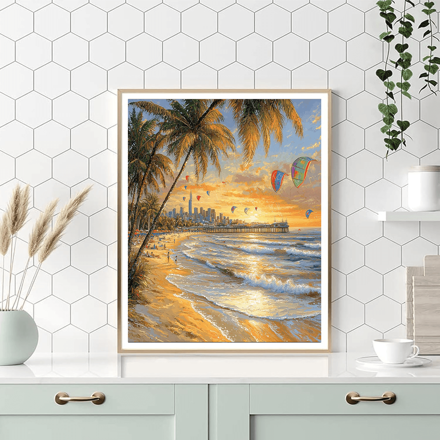 St. Kilda Beach - Melbourne Paint By Numbers