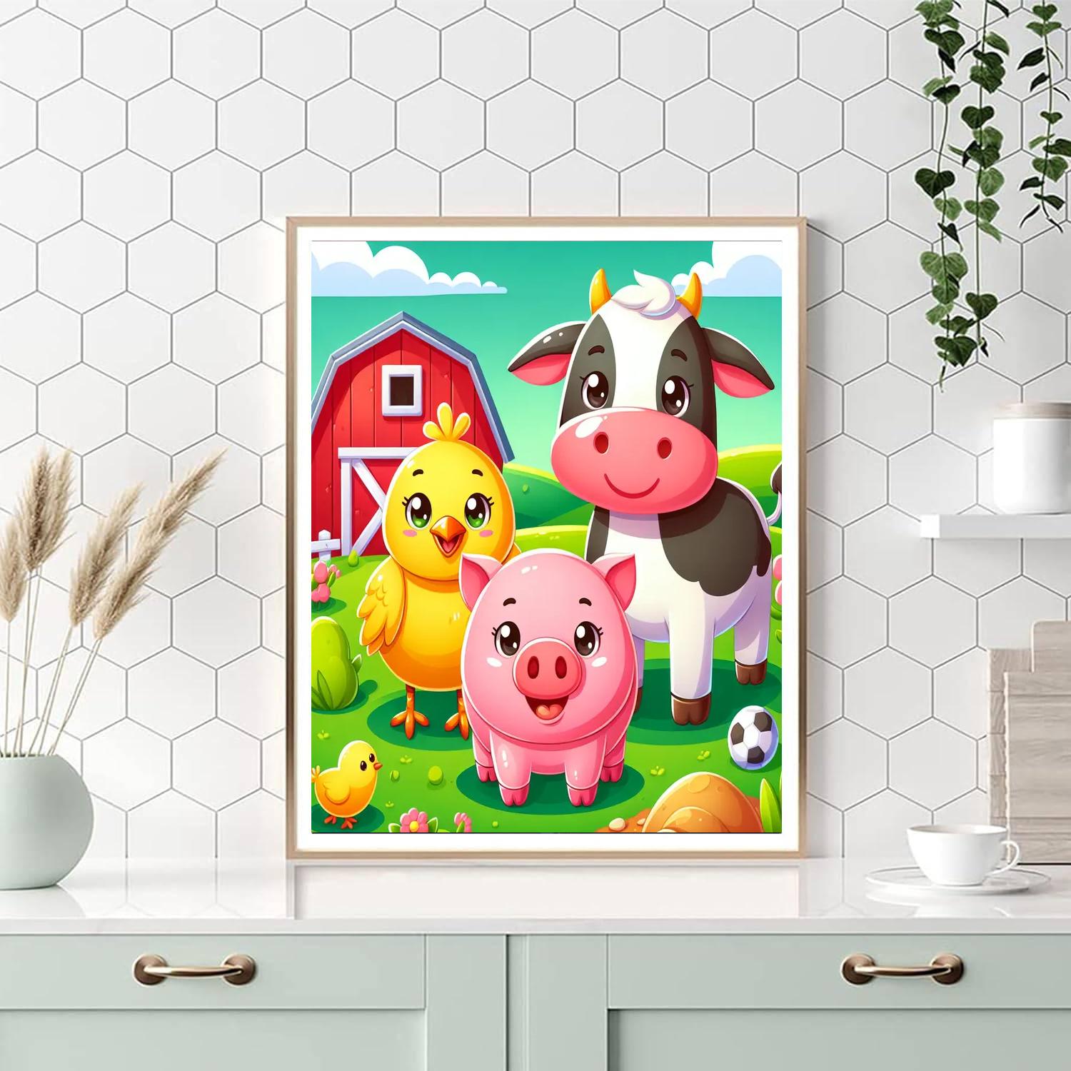 Chirpy Chick's Farmyard Paint By Numbers Kits