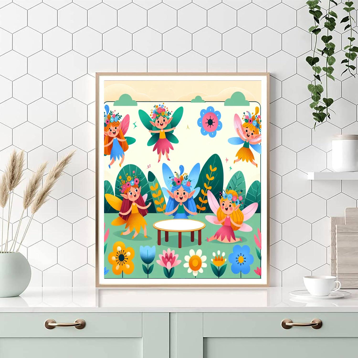 Enchanted Faerie's Garden Party Paint By Color