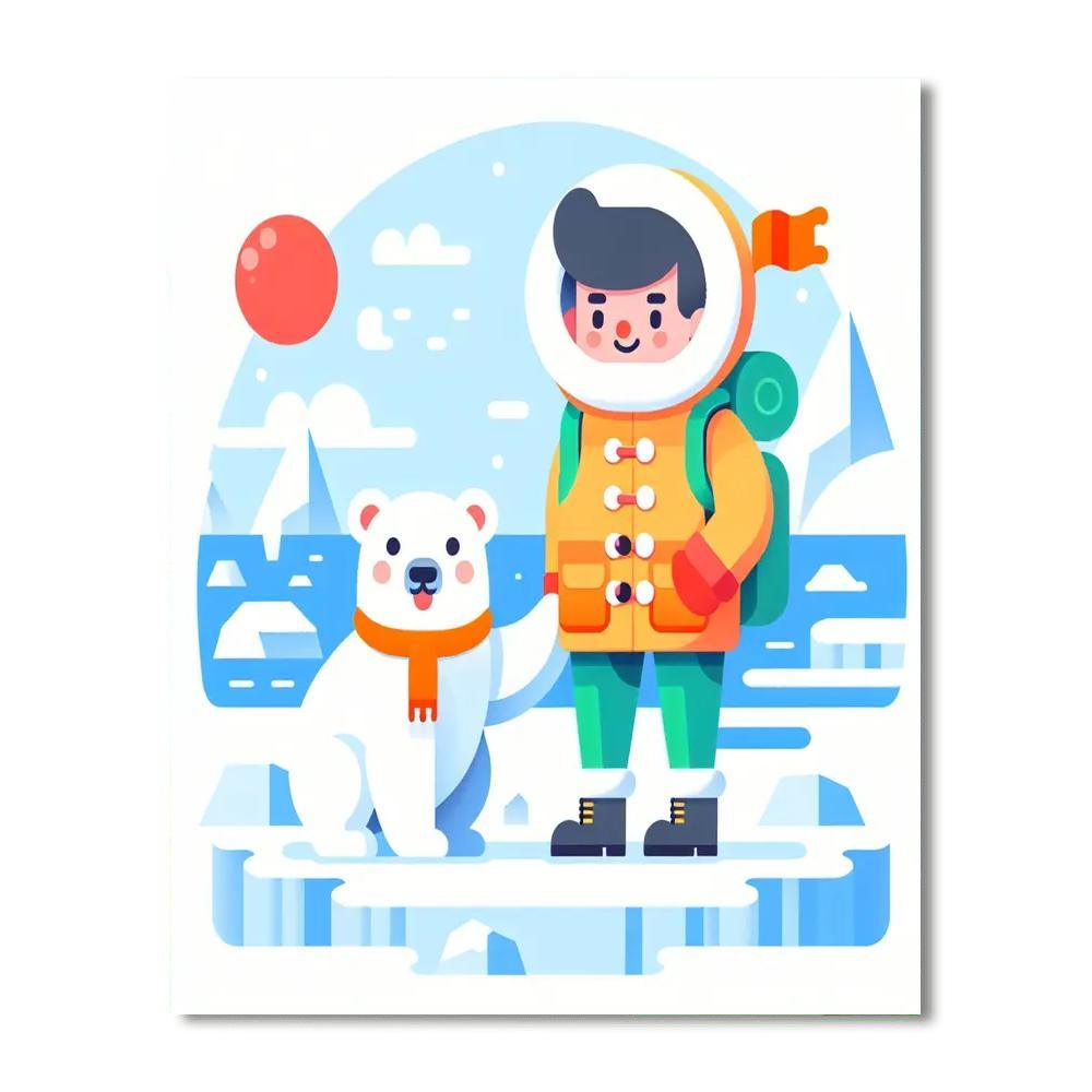 Arctic Explorer Expedition Painting Number Kit