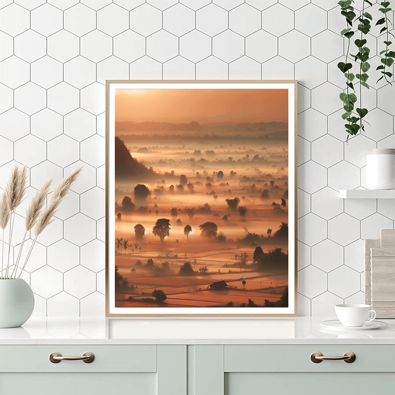 Charming Countryside Morning DIY Paint By Numbers