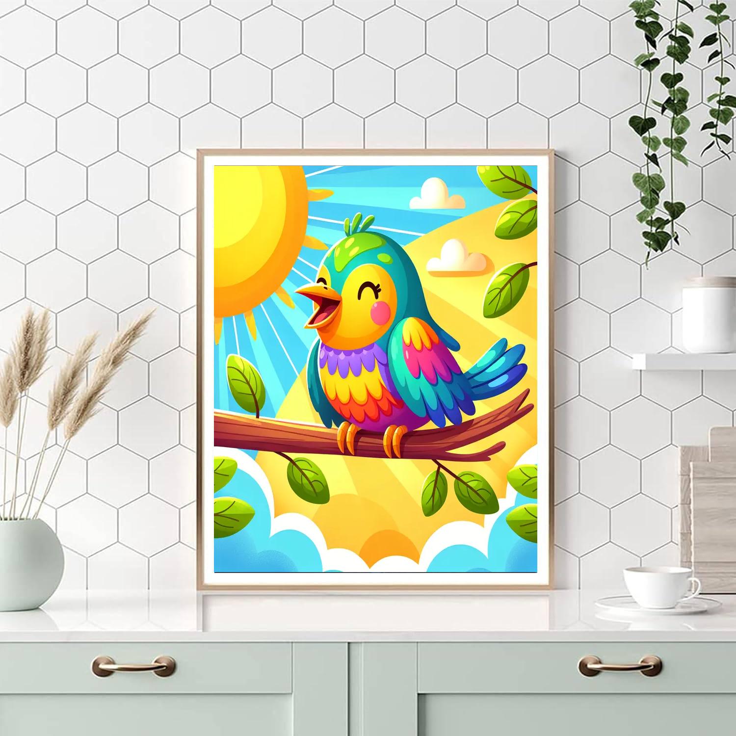 Singing Bird Paint By Numbers