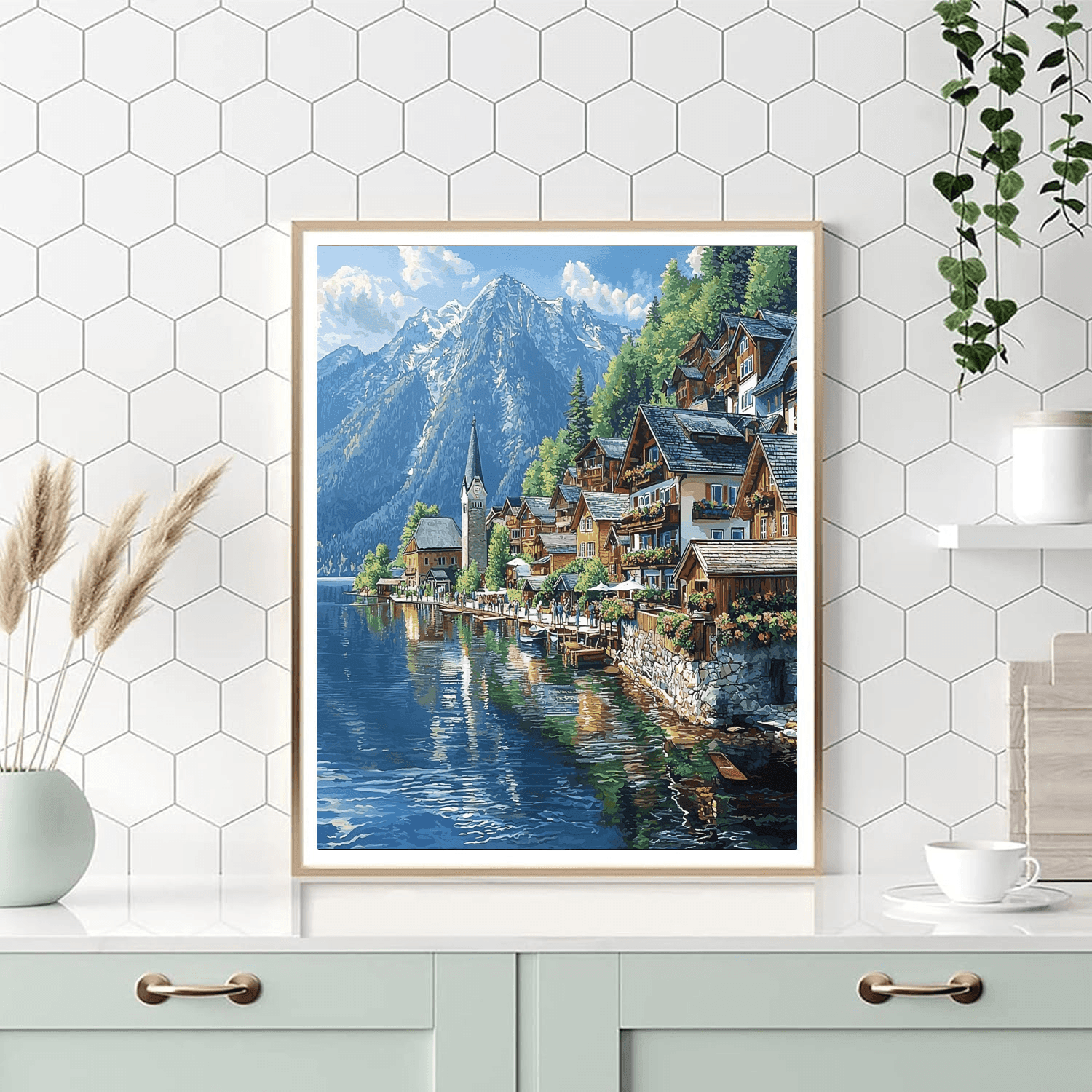 Hallstatt Village Numbered Painting Kits