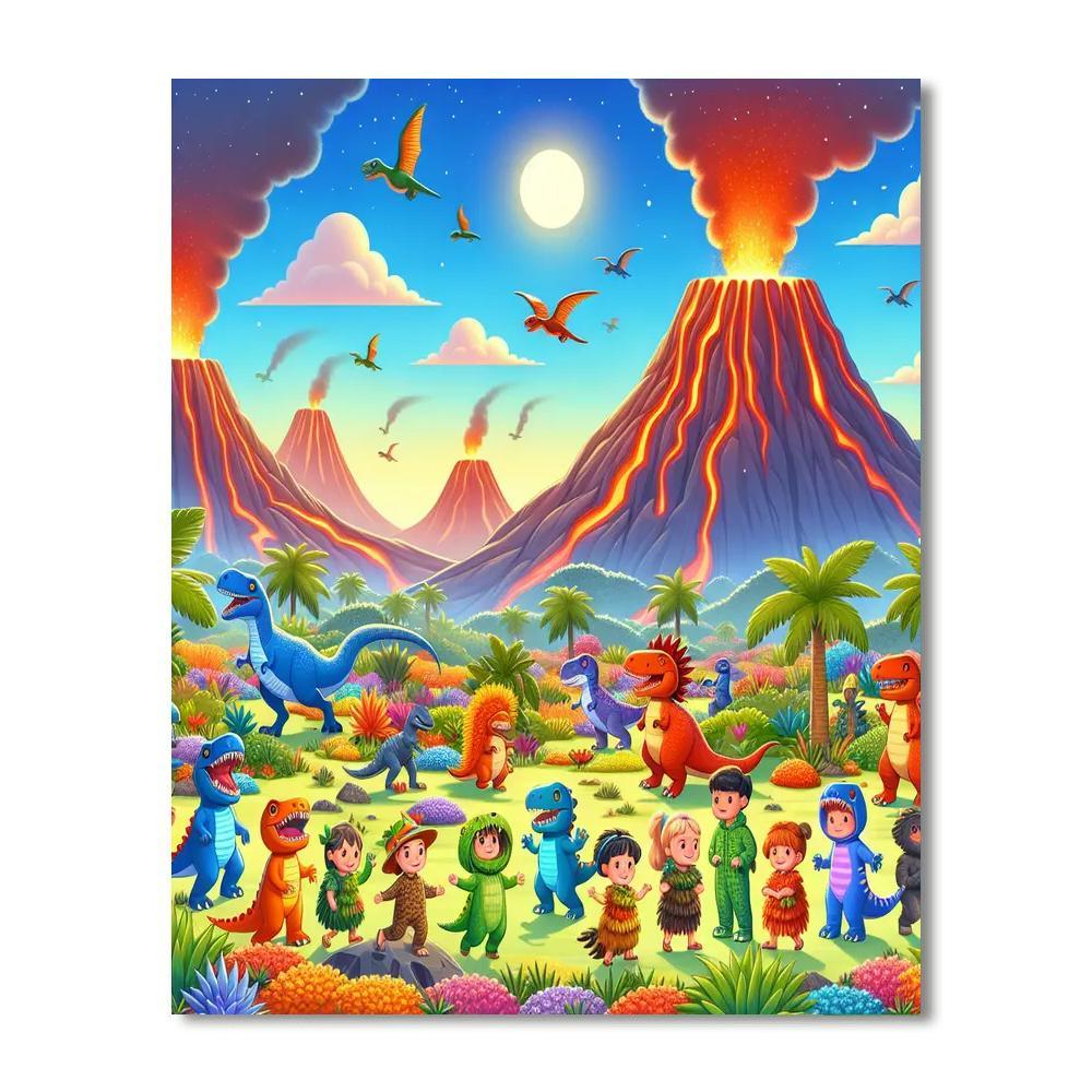 Dino Explorer Team Paint By Numbers