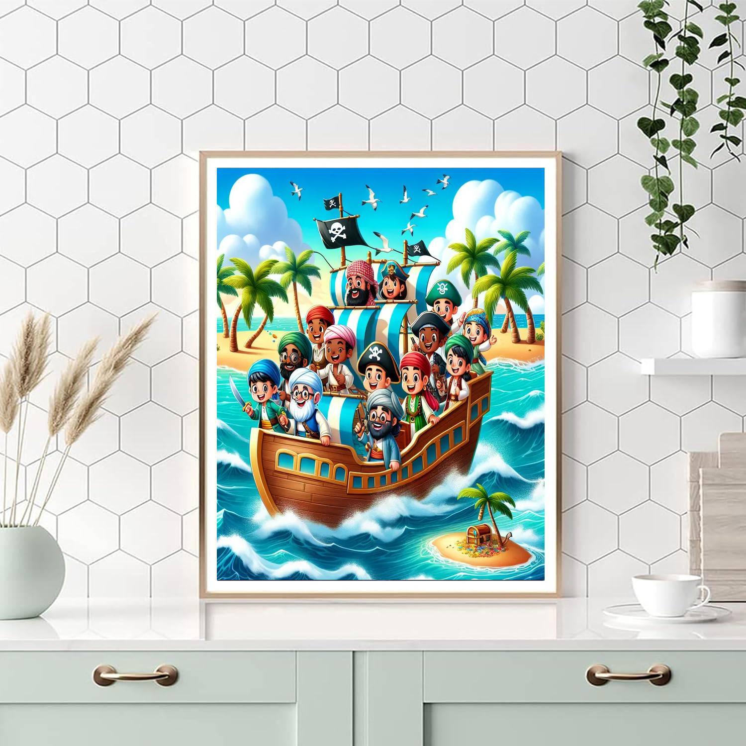 Pirate Adventure For Little Explorers Numbered Painting Kits