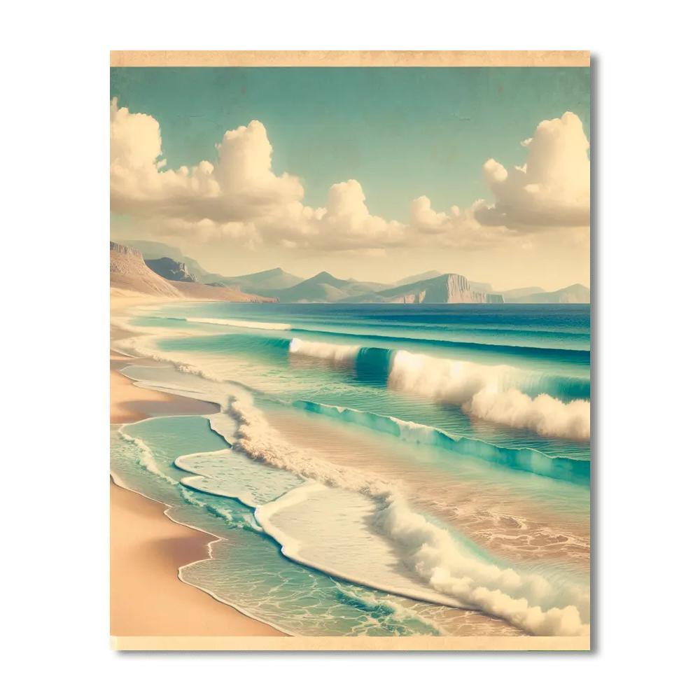 Vintage Coastal Paint By Numbers Kits