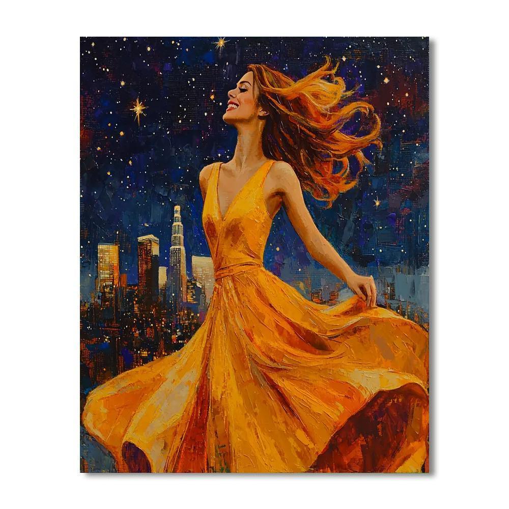 Emma Stone: The Melodic Charisma Of La La Land Numbered Painting Kits