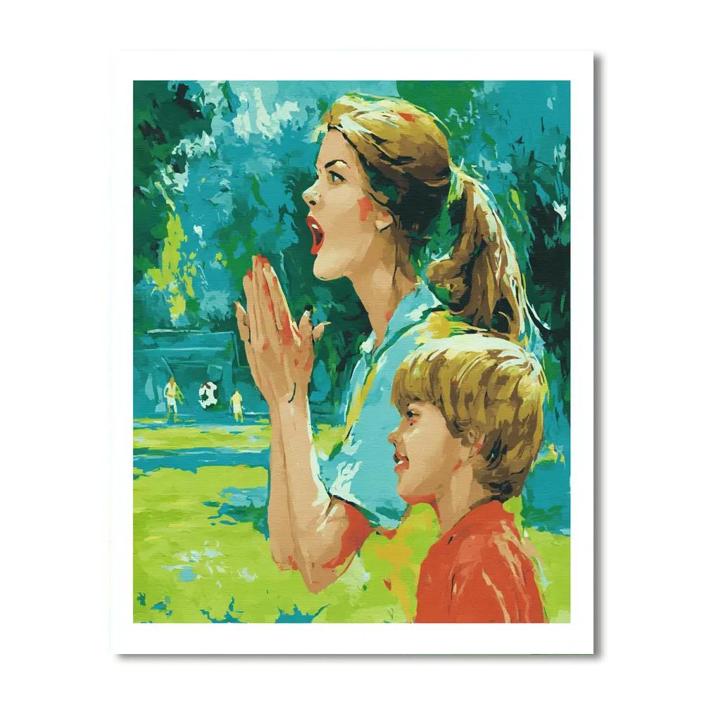 Motherly Support In Sports DIY Paint By Numbers